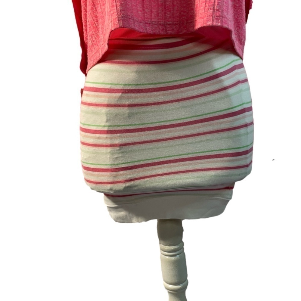 Aeropostale Pullover Horizontale Colorful Striped Mini Skirt Trendy Size M